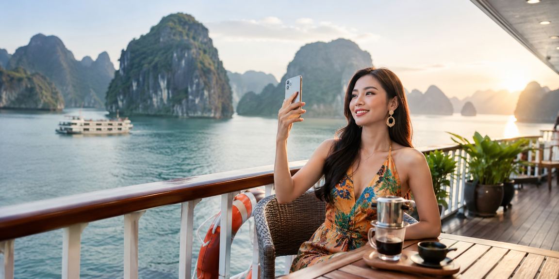 Trải nghiệm casino di động bên vịnh Hạ Long với cà phê buổi sáng