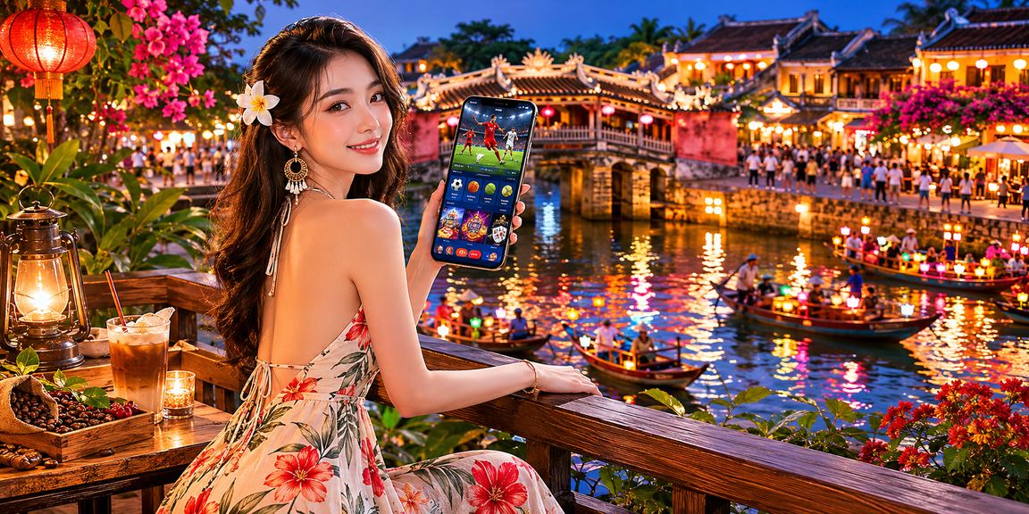 Người dùng Việt Nam trải nghiệm cá cược thể thao tại quán cà phê Hội An